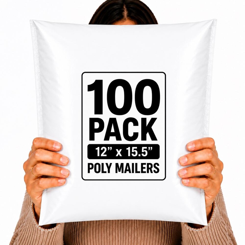 POLYMAILER 100 PACK SHIPPING MAILERS BULK RESELLER STARTER BUSINESS KIT SUPPLIES